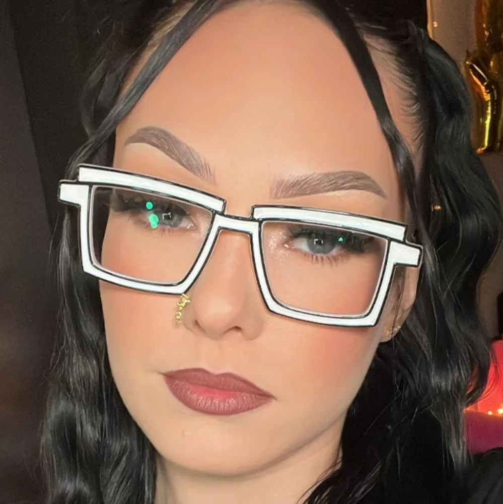 Anime Colorful Full Rim Rectangular Acetic Spectacles‎